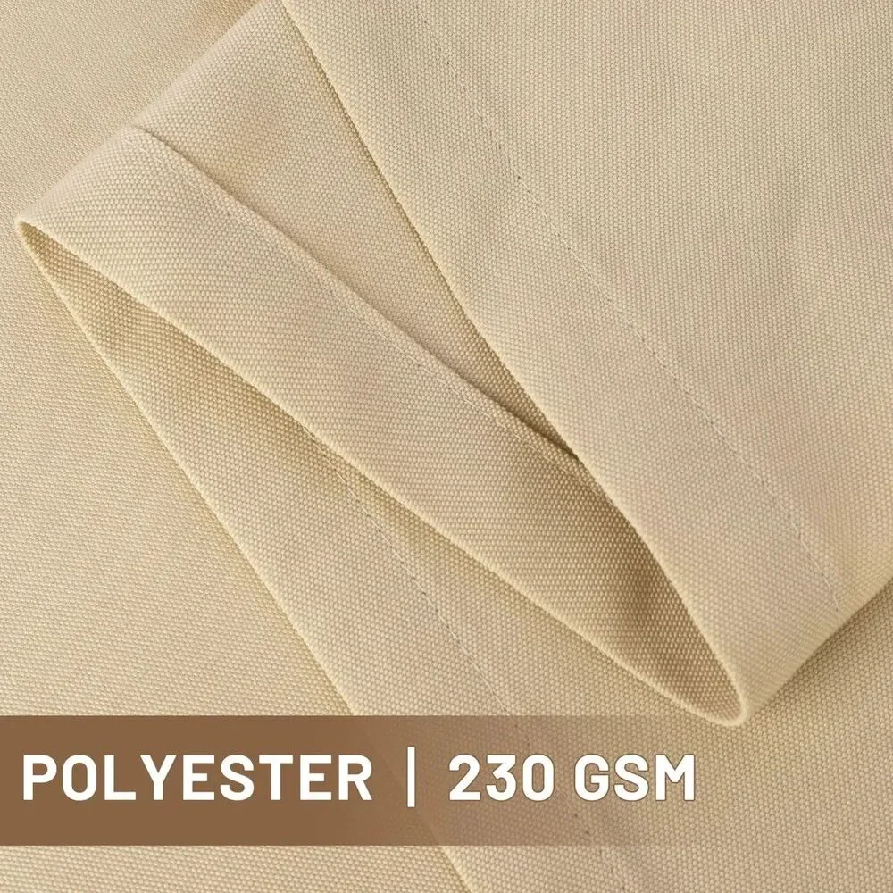 2 Beige Waterproof Blackout Outdoor Curtains for Patio/Pergola/Porch 54 x 84